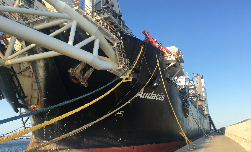 allseas ship at harbor